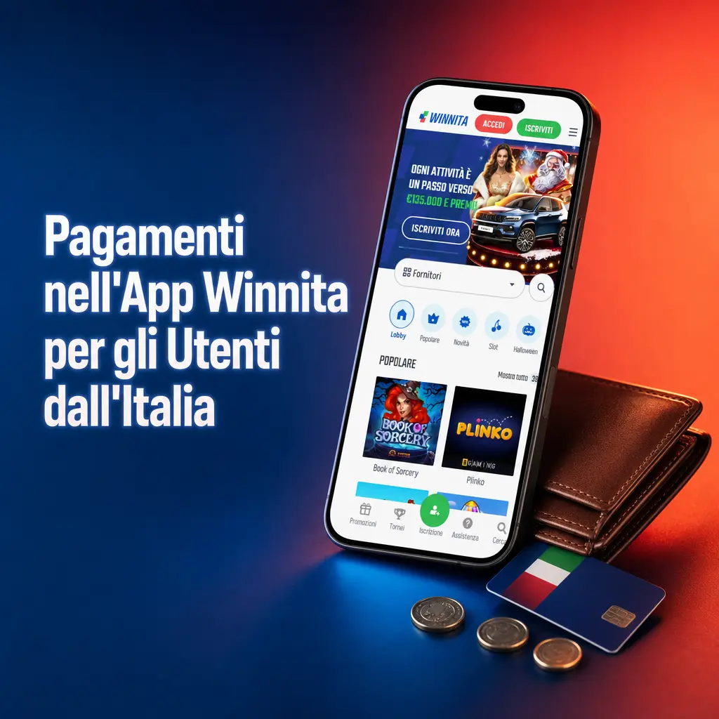 Metodi di pagamento app Winnita per utenti italiani: CartaSi, Satispay, Apple Pay, VISA, Mastercard, Postepay