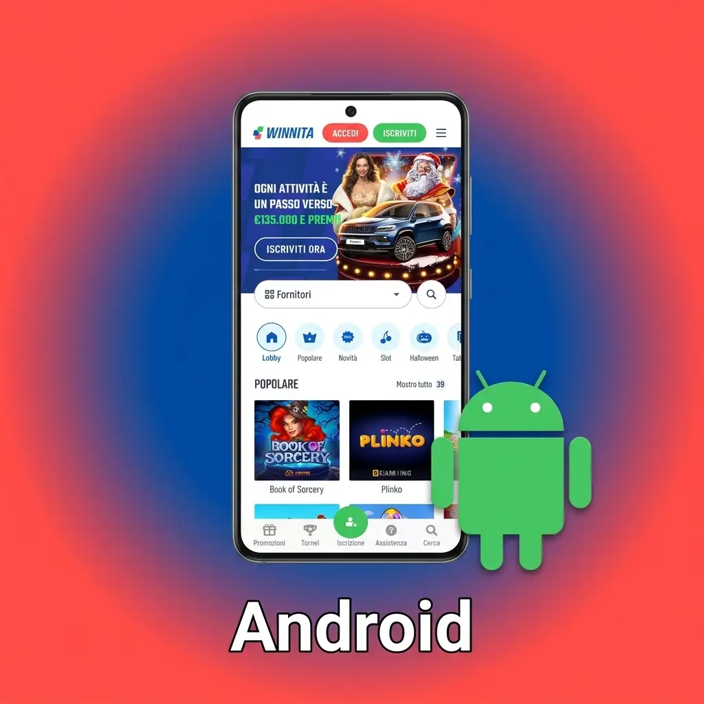 App Winnita per Android: scarica APK, installa su smartphone e tablet con Android 5.0 o superiore