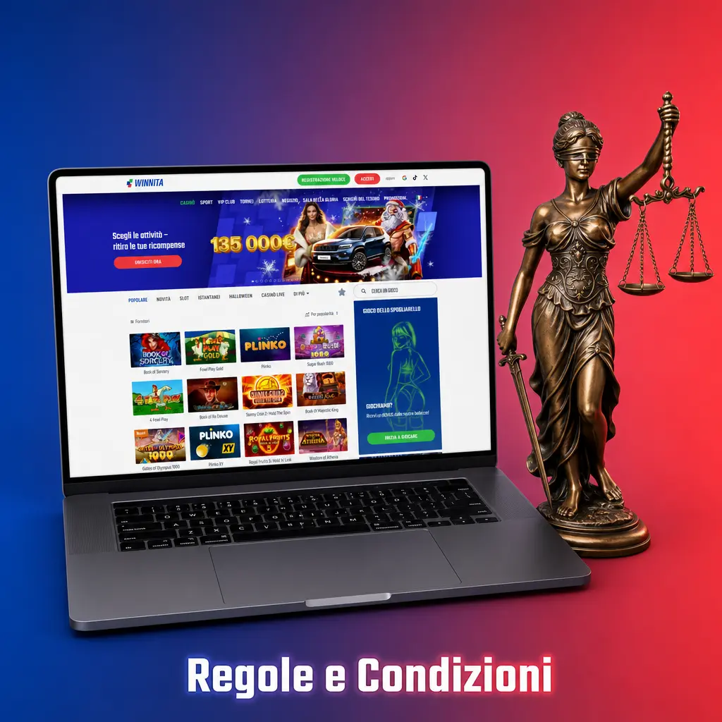 Regole e condizioni d'uso della piattaforma Winnita in Italia per utenti maggiorenni