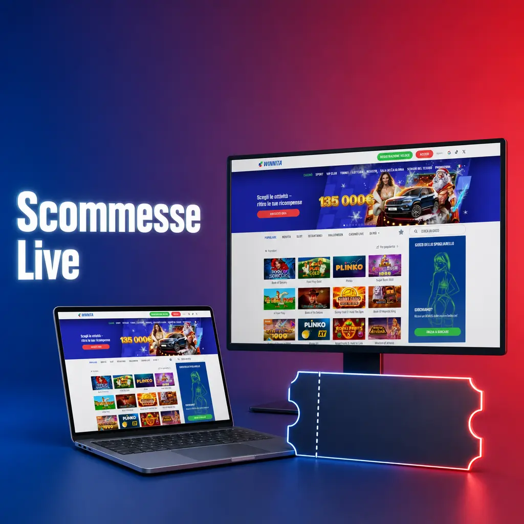 Scommesse live su Winnita con quote dinamiche su calcio, tennis, basket ed eSport in tempo reale